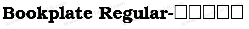 Bookplate Regular字体转换